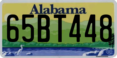AL license plate 65BT448