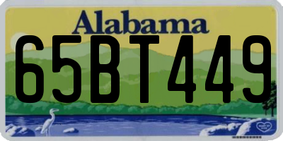 AL license plate 65BT449