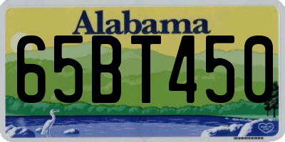 AL license plate 65BT450