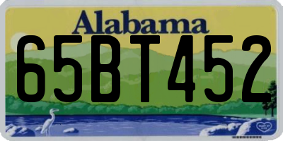 AL license plate 65BT452
