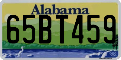 AL license plate 65BT459