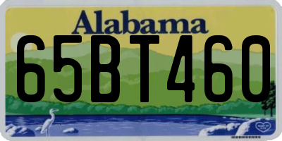 AL license plate 65BT460