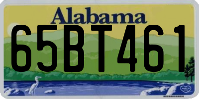 AL license plate 65BT461
