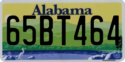 AL license plate 65BT464