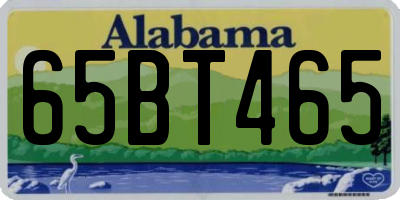 AL license plate 65BT465