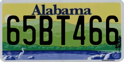 AL license plate 65BT466