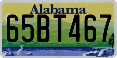 AL license plate 65BT467
