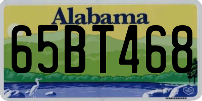 AL license plate 65BT468