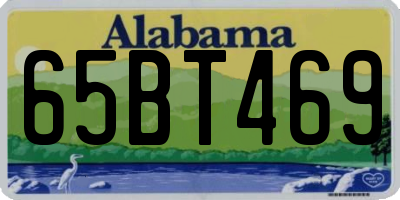 AL license plate 65BT469