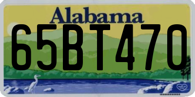 AL license plate 65BT470