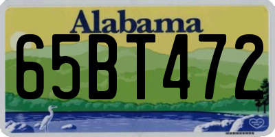 AL license plate 65BT472