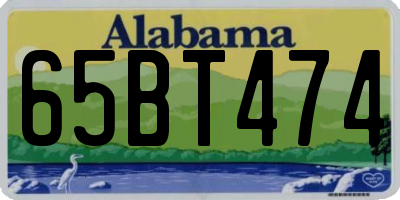 AL license plate 65BT474