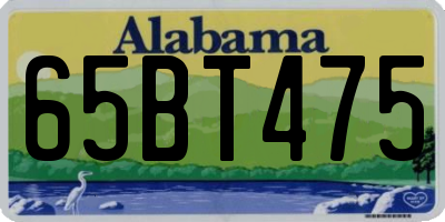 AL license plate 65BT475