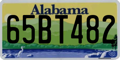 AL license plate 65BT482