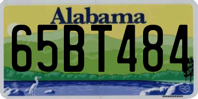 AL license plate 65BT484