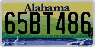 AL license plate 65BT486