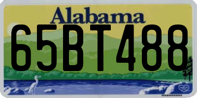 AL license plate 65BT488