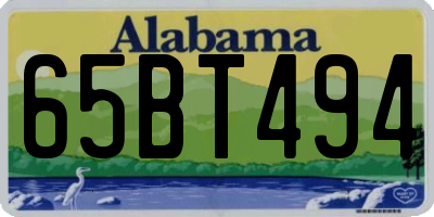 AL license plate 65BT494
