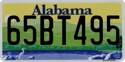 AL license plate 65BT495