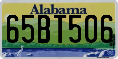 AL license plate 65BT506