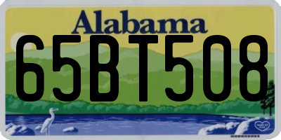 AL license plate 65BT508