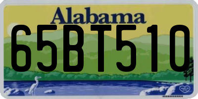AL license plate 65BT510
