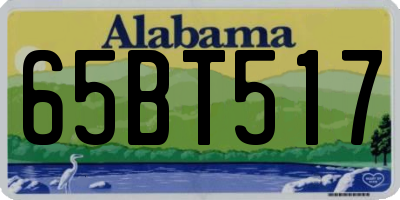 AL license plate 65BT517