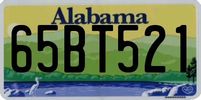AL license plate 65BT521