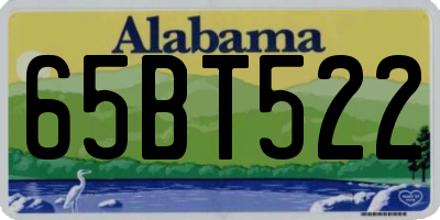 AL license plate 65BT522