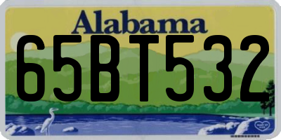AL license plate 65BT532