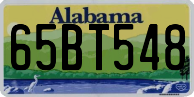AL license plate 65BT548