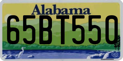 AL license plate 65BT550