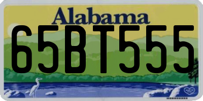 AL license plate 65BT555