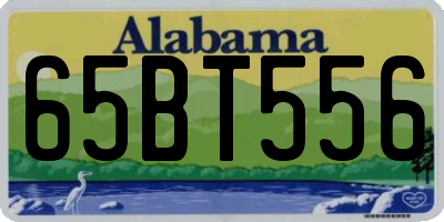 AL license plate 65BT556