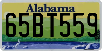 AL license plate 65BT559