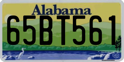AL license plate 65BT561