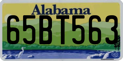 AL license plate 65BT563
