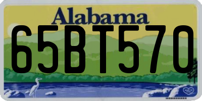 AL license plate 65BT570