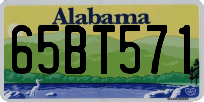 AL license plate 65BT571