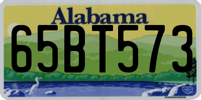 AL license plate 65BT573