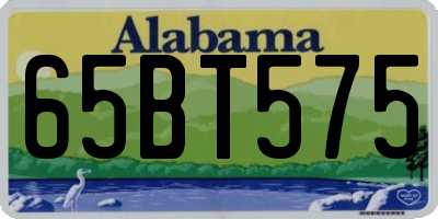 AL license plate 65BT575