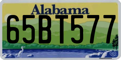 AL license plate 65BT577
