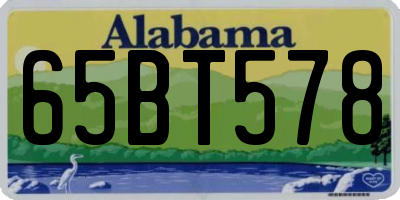 AL license plate 65BT578