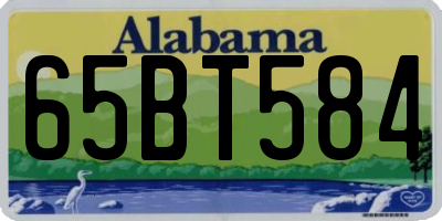 AL license plate 65BT584