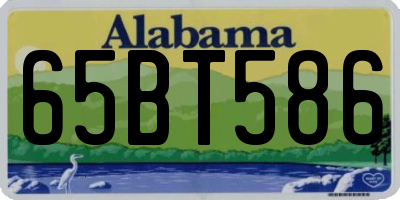 AL license plate 65BT586