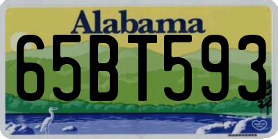 AL license plate 65BT593