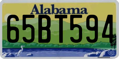 AL license plate 65BT594