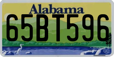 AL license plate 65BT596