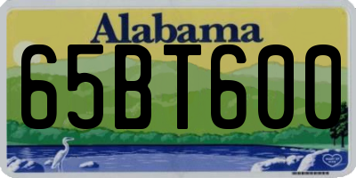 AL license plate 65BT600
