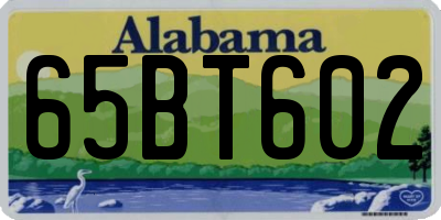 AL license plate 65BT602